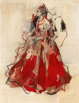 Woman in a Vibrant Red Dress