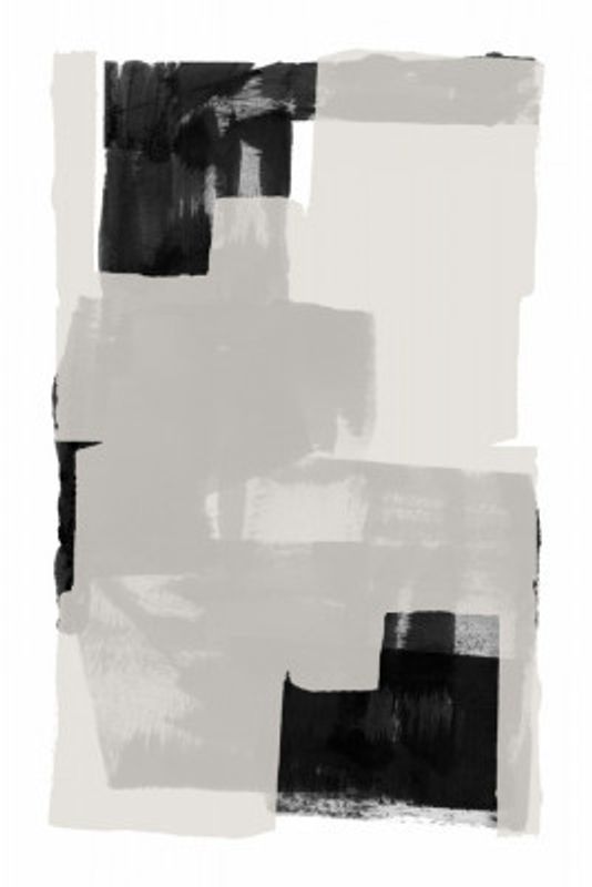 Black and White Abstract Composition No.3