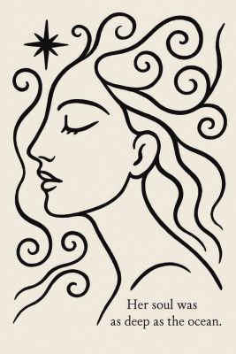 Her soul was as deep