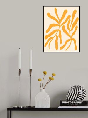 Yellow Leaf Silhouettes