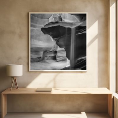 MONOCHROME ANTELOPE CANYON Pouring Sand