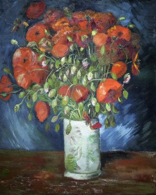 Vincent Van Gogh's Vase With Poppies (1886)