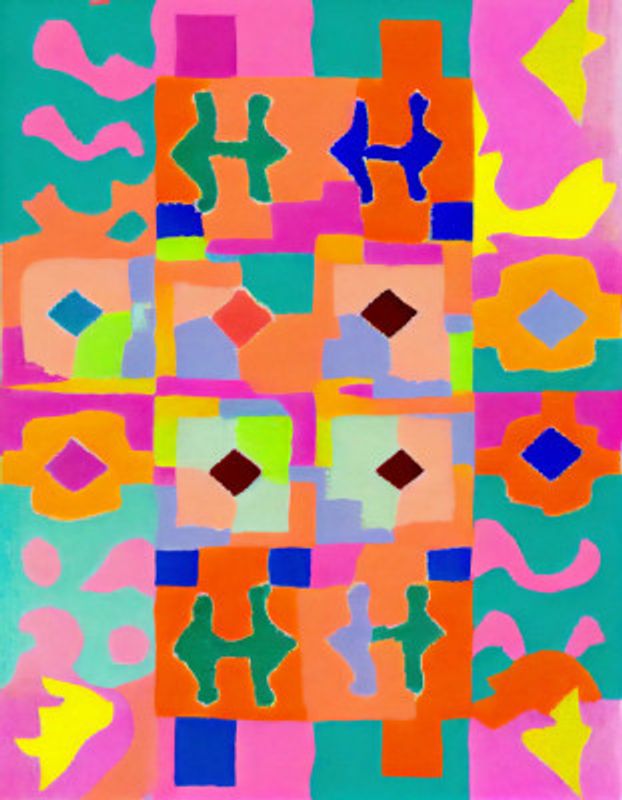 Vivid Geometric Tapestry