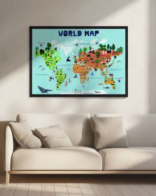 World map for kids