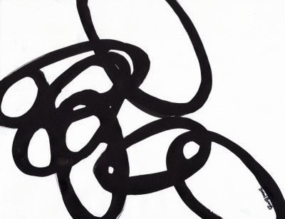 Ovals In Sumi Ink II