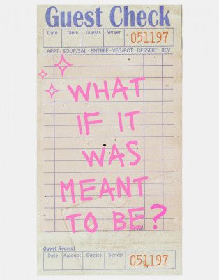 Meant To Be   Guest Check   Pink