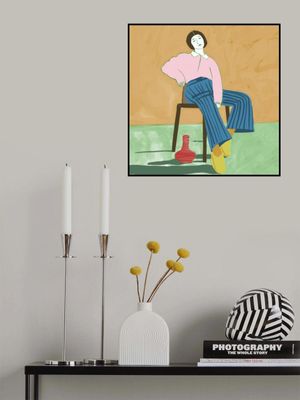 Lady Sitting with her vase