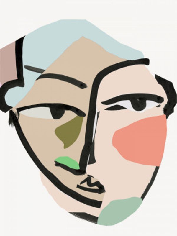 Visage No2 Art Print