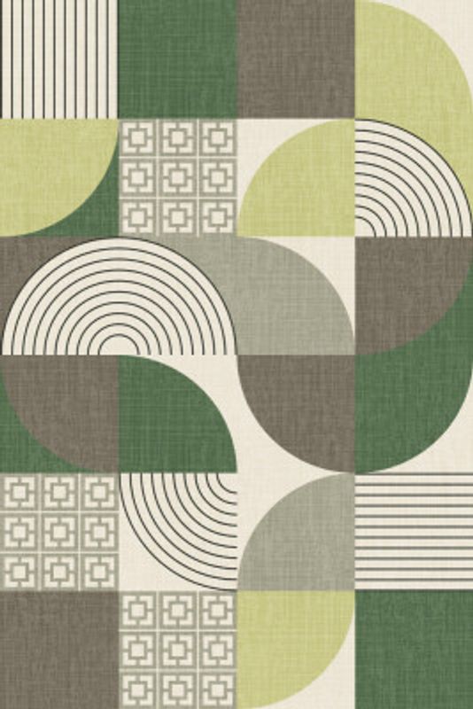 Palm Springs Desert Shapes Green