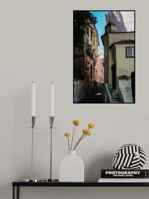 Narrow European Street Scene