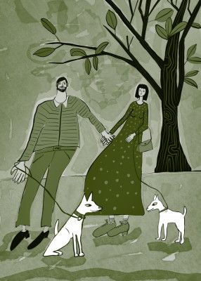 Walking the dogs green