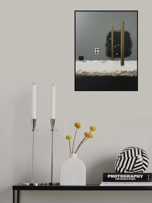 Geometry of Silence. Abstract Painting – Minimalist Geometric Art for Home, Office or Gift Interior