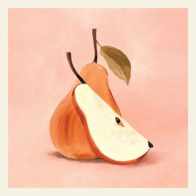 Stylized Pear