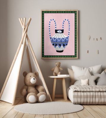 Colorful Geometric Vase