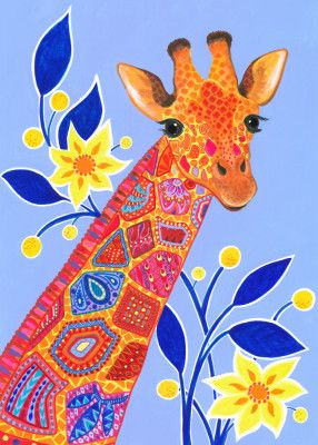 Patterned Giraffe