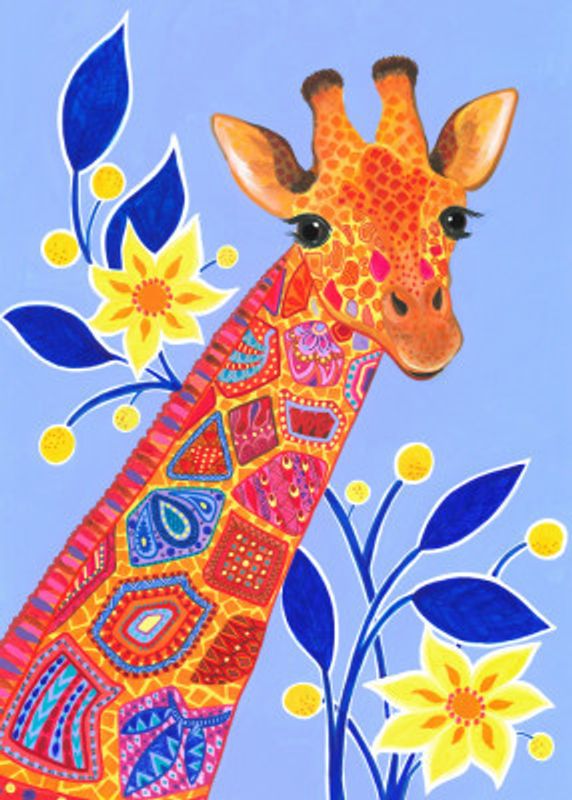 Patterned Giraffe