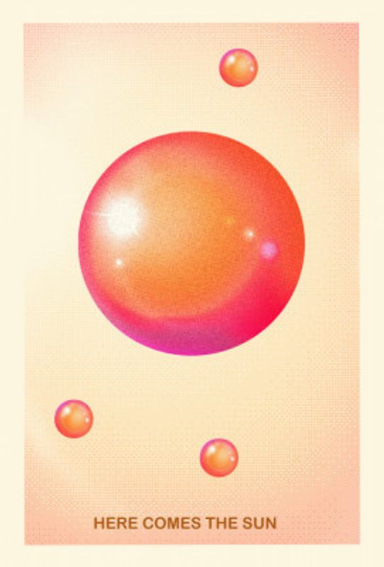 RETRO GRAPHIC NO.4 / HERE COMES THE SUN