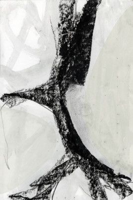 Dramatic Night Vertical Totem Abstract Wall Art