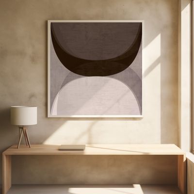 Modern Mocha Abstract Shapes 2