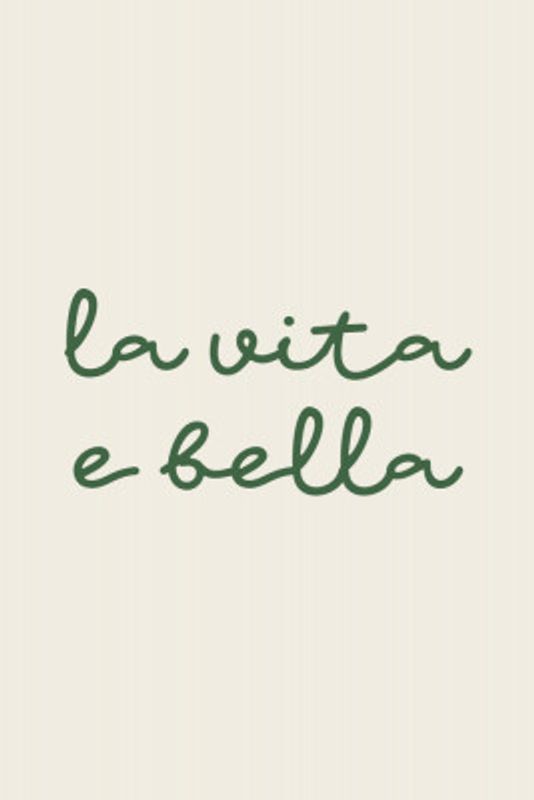 La Vita e Bella