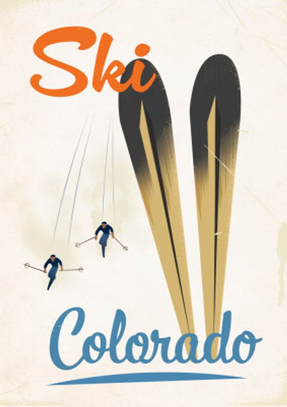 Vintage Colorado Ski Poster