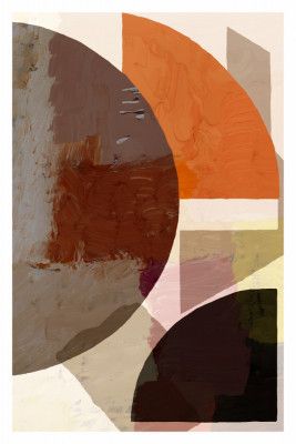Bold Geometric Shapes And Earthy Tones