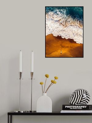 Serene Beach Scene With Golden Sand