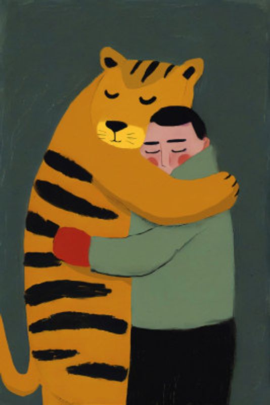 Tiger's Gentle Hug
