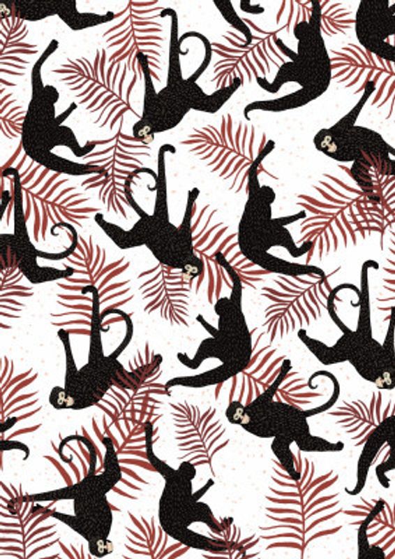 Monkey Vintage Pattern