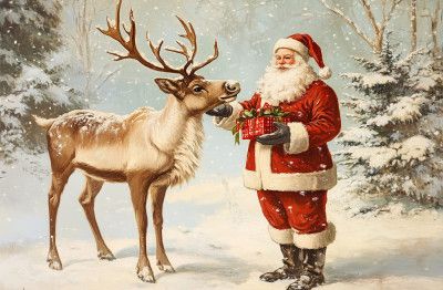 Pictufy Santa and Reindeer