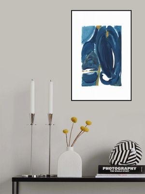 Navy Gold Abstract 1