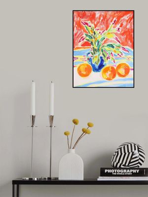 Schlumbergera And Three Oranges