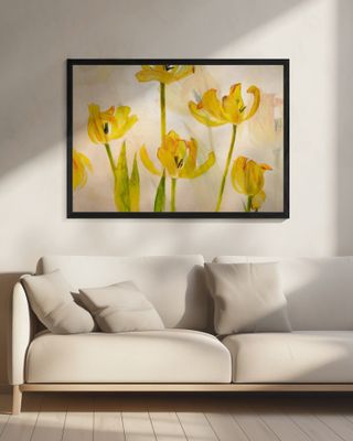 Flowering tulips
