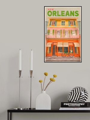 New Orleans Louisiana Vintage Travel Poster