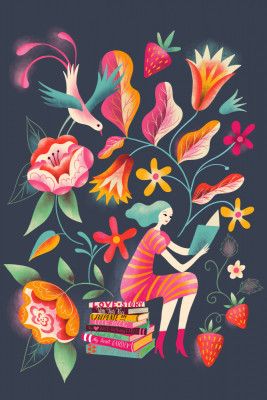 Folk Art Garden Reading