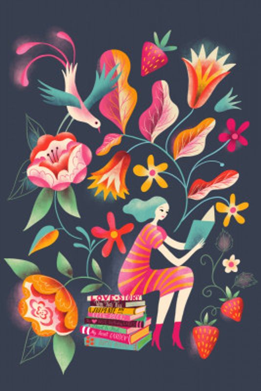 Folk Art Garden Reading