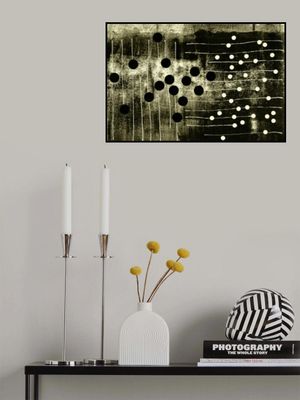 Grayscale Palette With Bold Black And White Dots