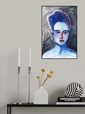 Lady watercolour woman portrait