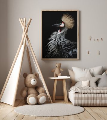 Crowned crane's portrait