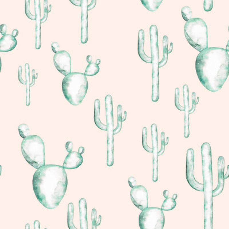 Watercolor Of Cacti