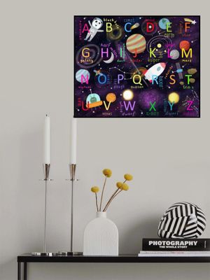 Space Alphabet Illustration by Artist Carla Daly