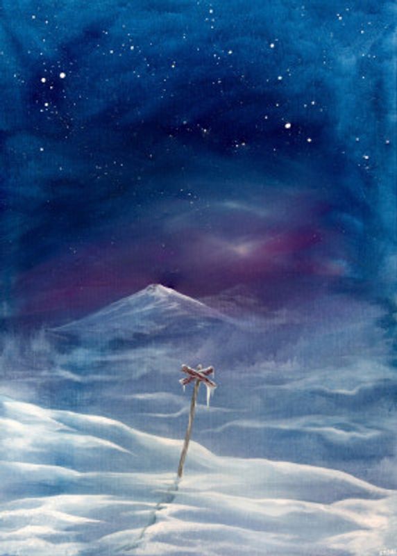 Night in the mountains