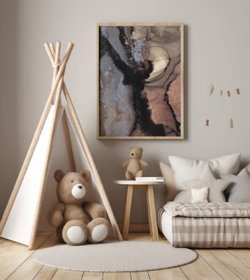 Organic Shapes with Earthy Tones