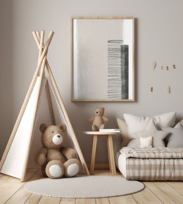 Monochromatic Palette With Vertical Lines