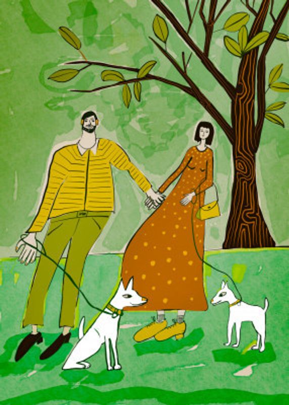 Walking the dogs green