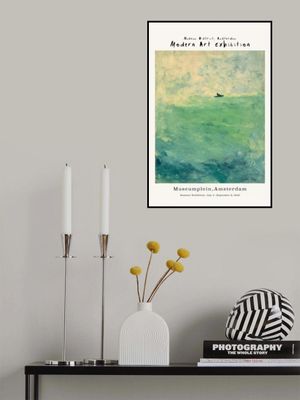 Modern art gallery (green)