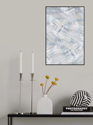 Calm Grey White Abstract 2