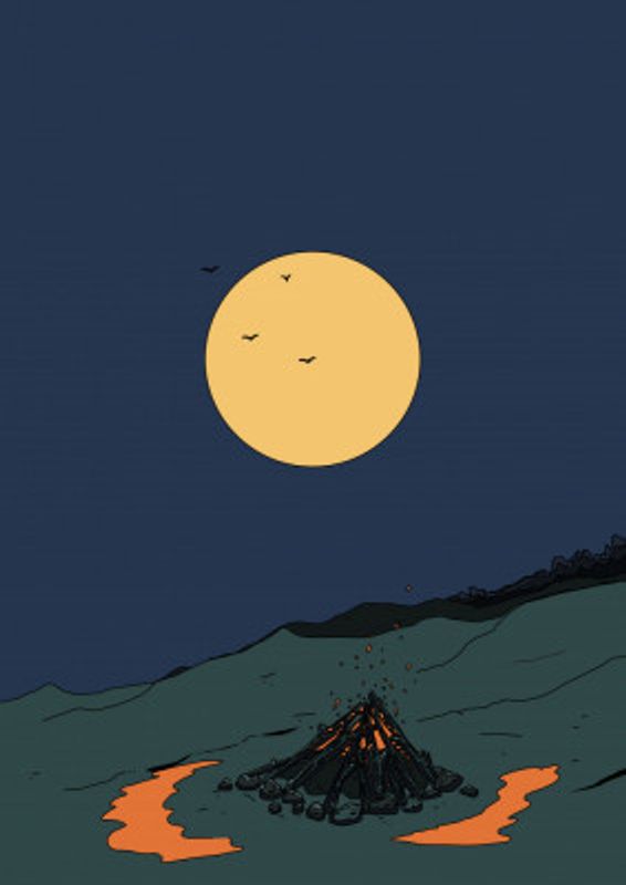 Camping Under the Moon