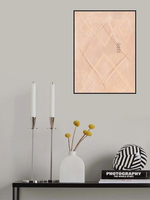 Abstract Geometric Art Beige Tones