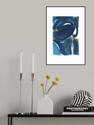 Navy Gold Abstract 2